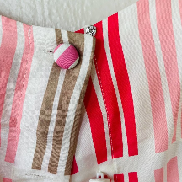 Boden Red and Pink Striped Blouse - Picture 7 of 11